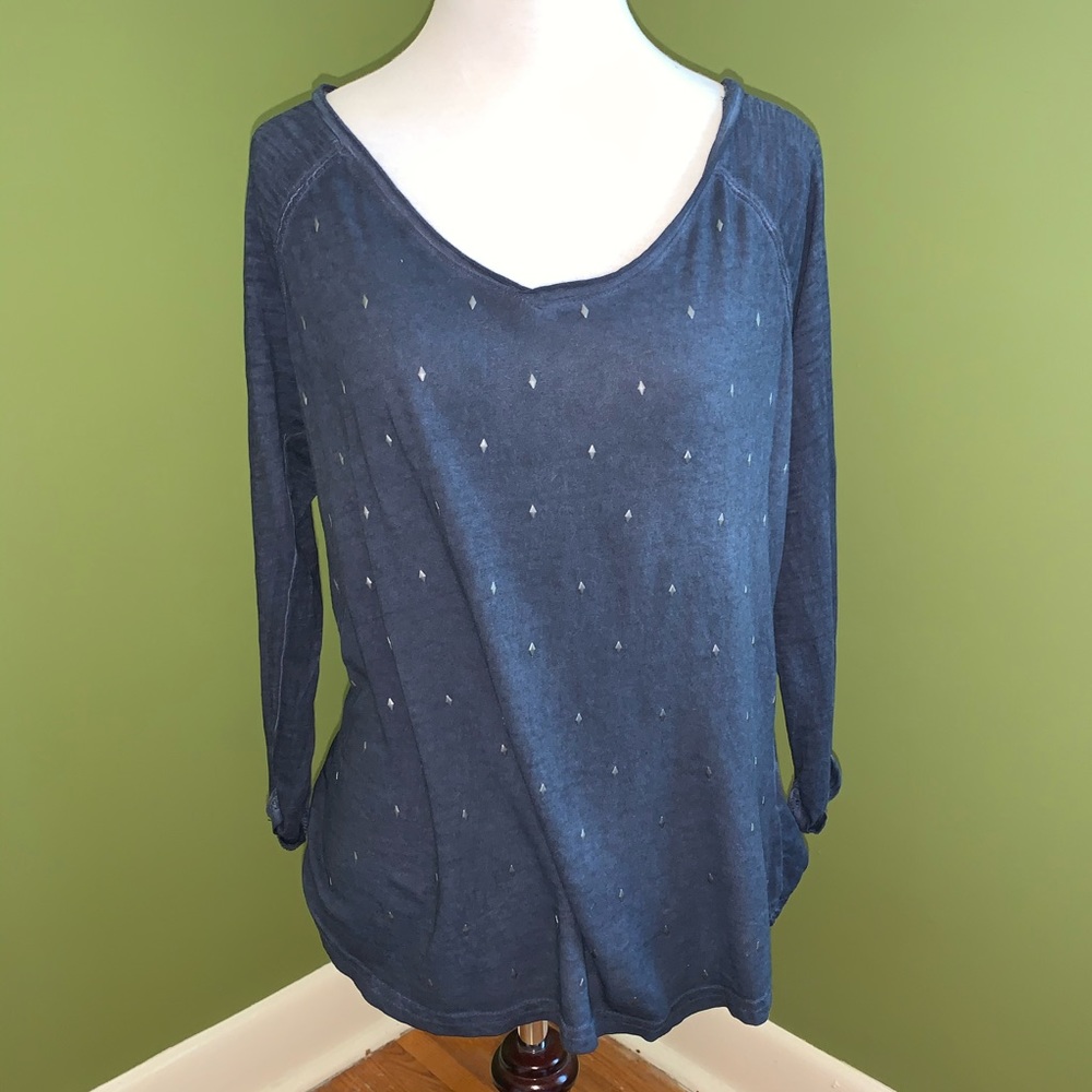 Garcia Jeans jersey pullover, in navy. Size small.